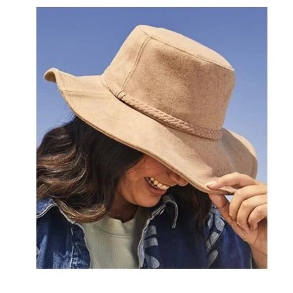 Accessories | Asn The Harper Floppy Felt Hat In Brown | Poshmark display picture 3